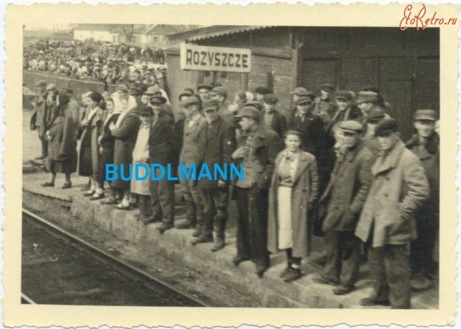 Рожище - Железнодорожный вокзал станции Рожище во время немецкой оккупации 1941-1944 гг в Великой Отечественной войне