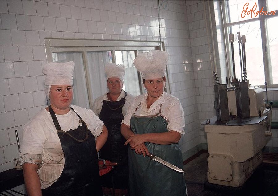 Донецк - Донецк. Кухня при колхозе, принадлежащем шахтерам. 1988 год.