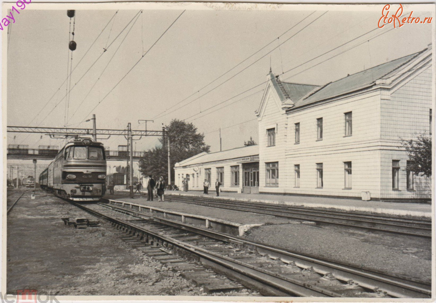 Попельня - Железнодорожный вокзал станции Попельня в 70-годы 20 века