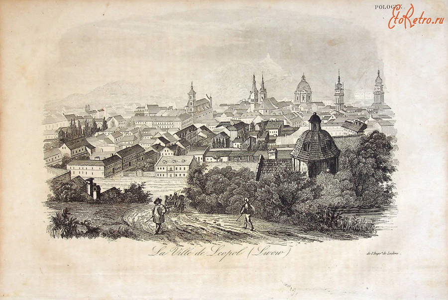 Львов - Львов Вид города (гравюра)