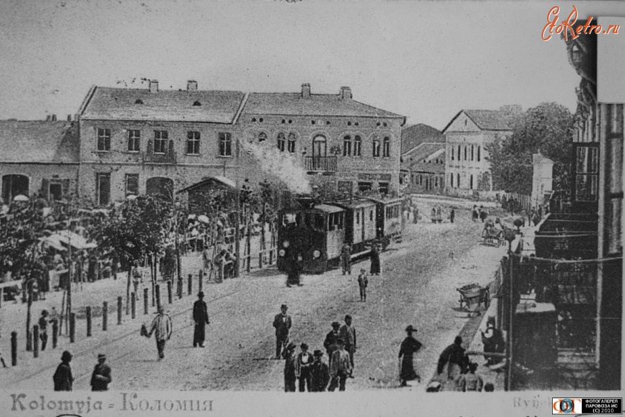 Коломыя - Коломия. Трамвай на площі Ринок.