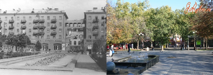 Николаев - Каштановый сквер 50 лет назад. Старый Николаев