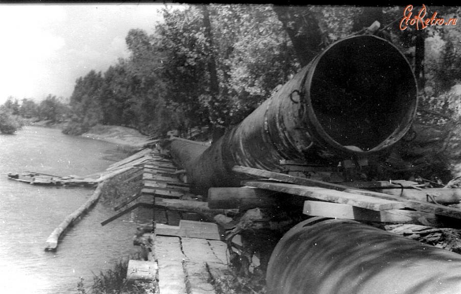 Северодонецк - 1950 г.Сбросной канал,стальной выпуск.