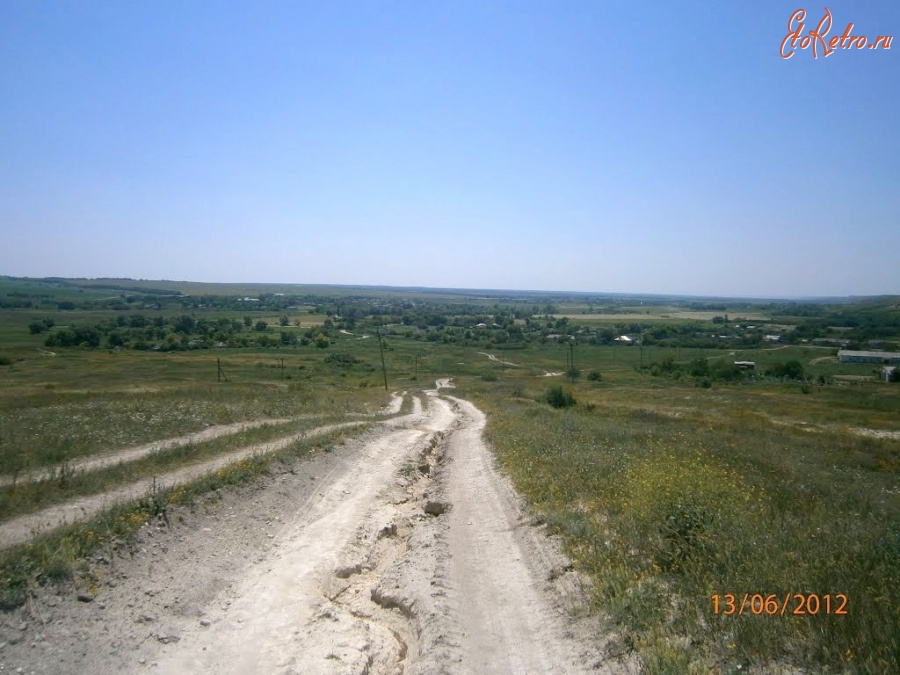 Новоайдар - Вид с холма на с.Колядовку