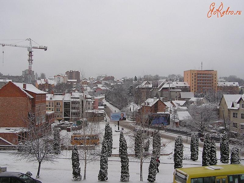 Трускавец - Трускавець. Панорама частини зимового Трускавця.