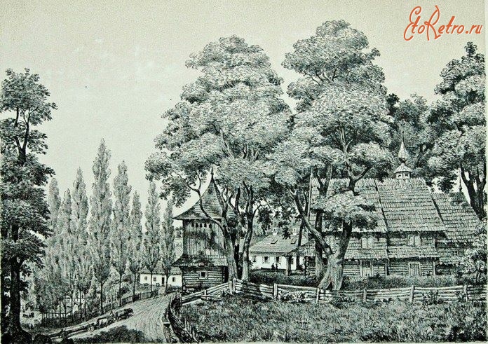 Трускавец - Трускавець. Руська церква, А. Тітц, 1854
