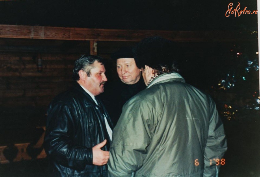 Трускавец - Трускавець.  Президент України Леонід Кучма в трускавецькій колибі.