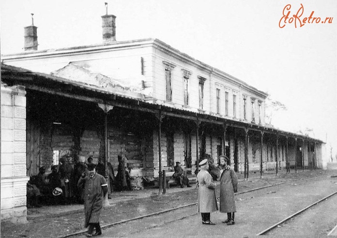 Рава-Русская - Вокзал в Рава-Руській у 1914 році.