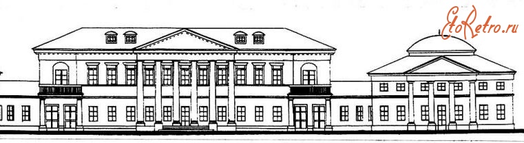 Диканька - Фасад  дворца В.П.Кочубея