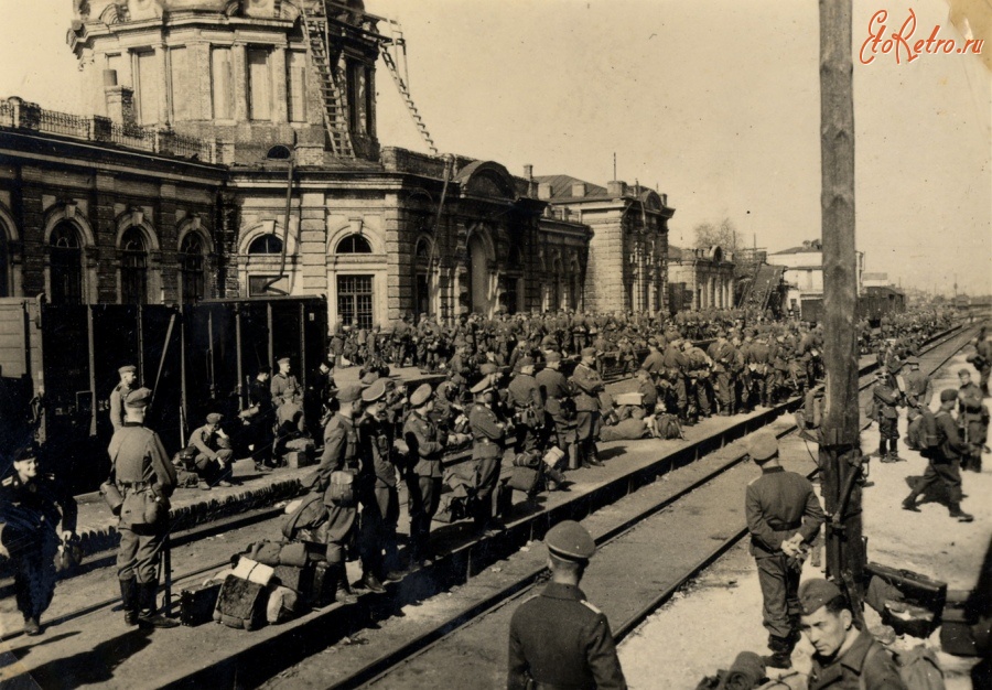 Белополье - Железнодорожный вокзал станции Ворожба во время немецкой оккупации 1941-1943 гг