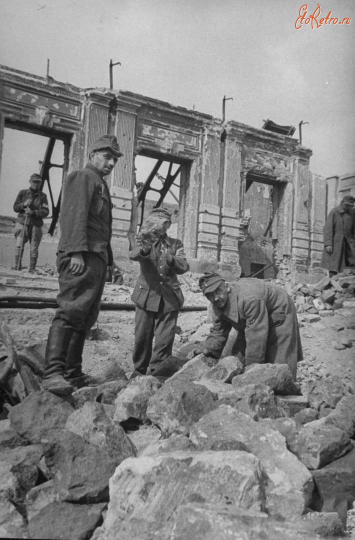 Волгоград - Немецкие военнопленные на восстановлении Сталинграда