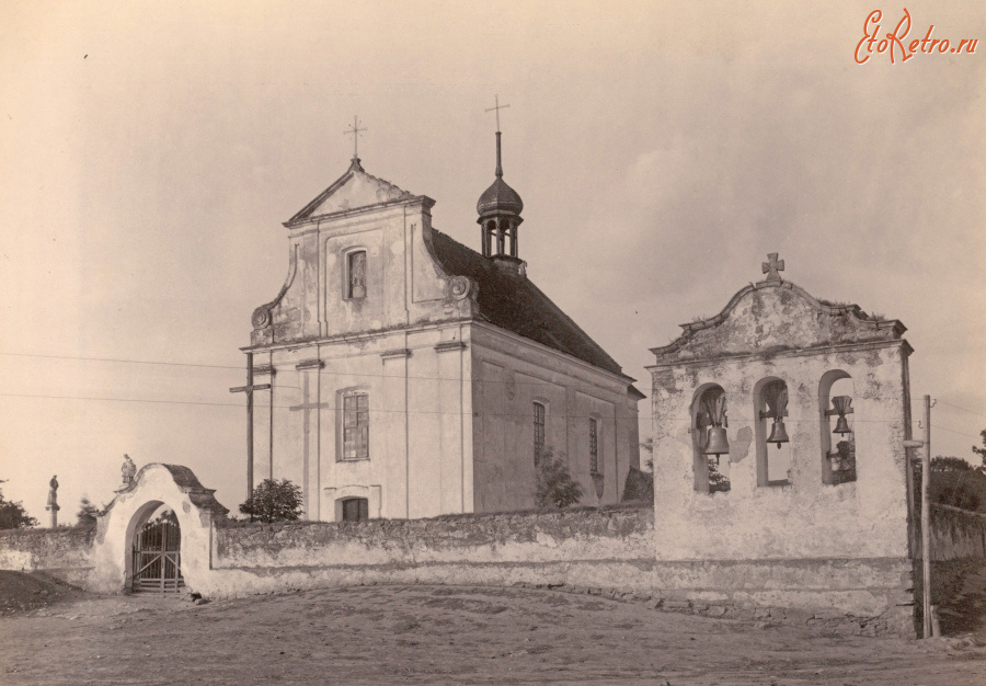 Чертков - с.Товсте (Чортківського р-ну). Церква з дзвіницею.