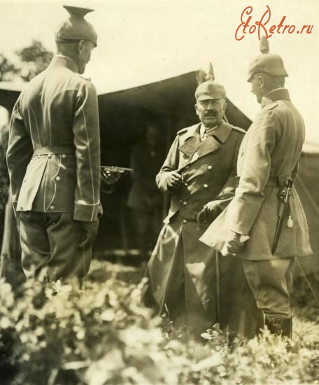 Тернополь - Тернопіль.  Вільгельм II з офіцерами.