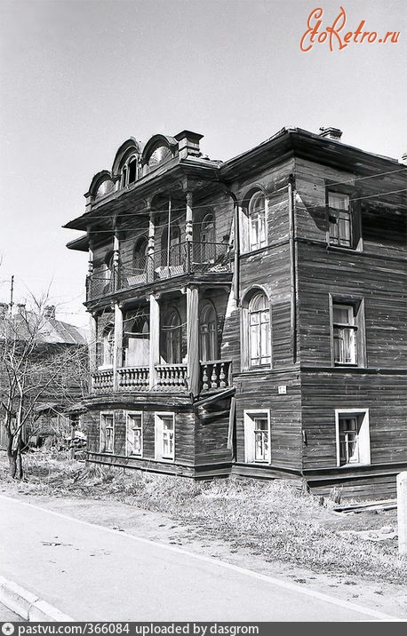 Вологда - Дом Гусевой, Гоголя, 65. 1981 год.