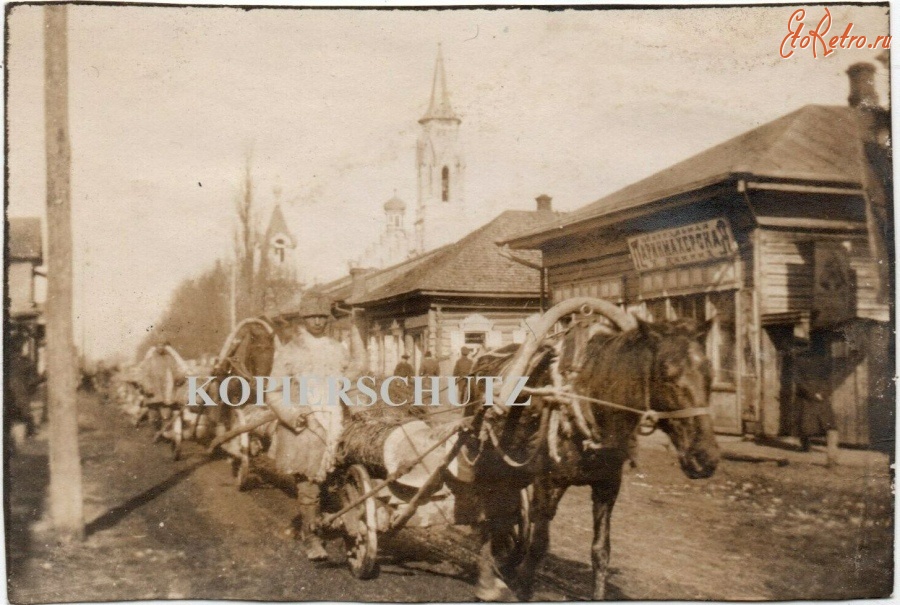 Речица - Свято-Троицкий костёл в Речице во время немецкой оккупации в Первой Мировой войне