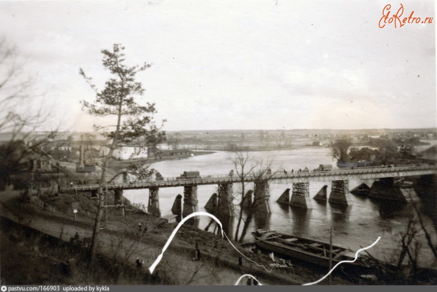 Могилёв - Восстановленный старый мост через Днепр