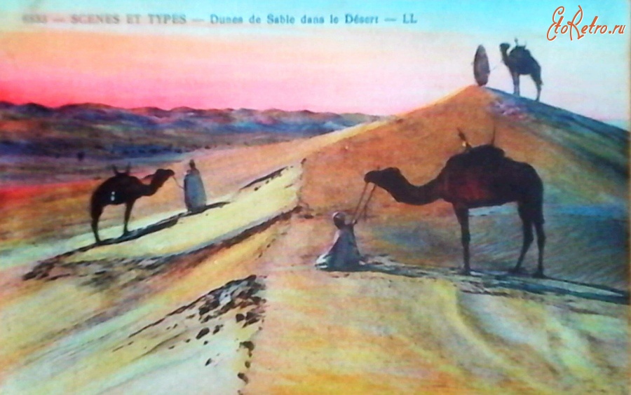 Алжир - Дюны на закате дня
