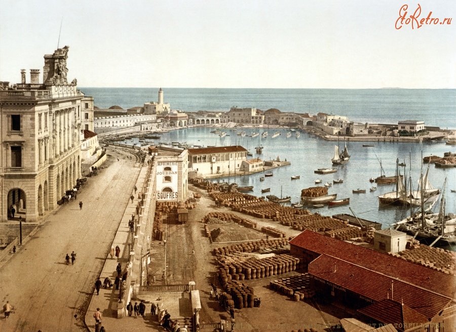 Алжир - The harbor and admiralty, Algiers, Algeria, Алжир