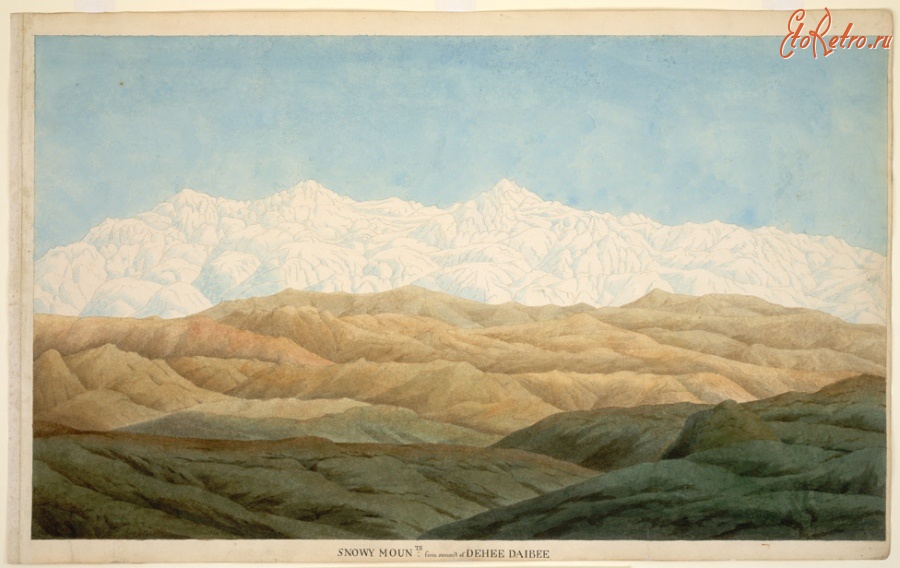 Индия - Гималайский хребет Кумаон в Уттар-Прадеш, 1815