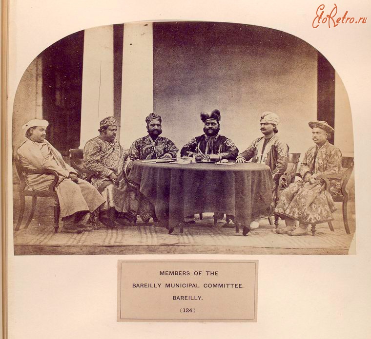 Индия - Члены Раджамандрии Барейлли, 1868-1875