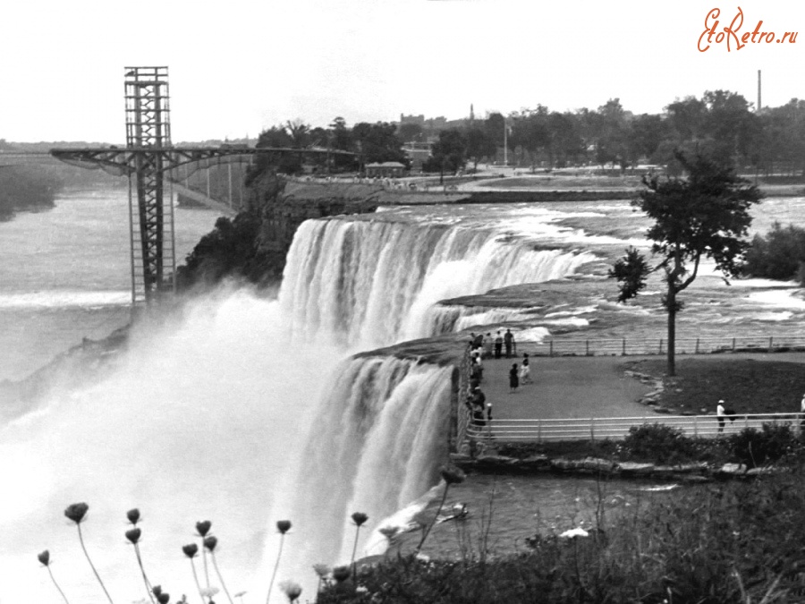 Соединённые Штаты Америки - Ниагарский водопад, 1960
