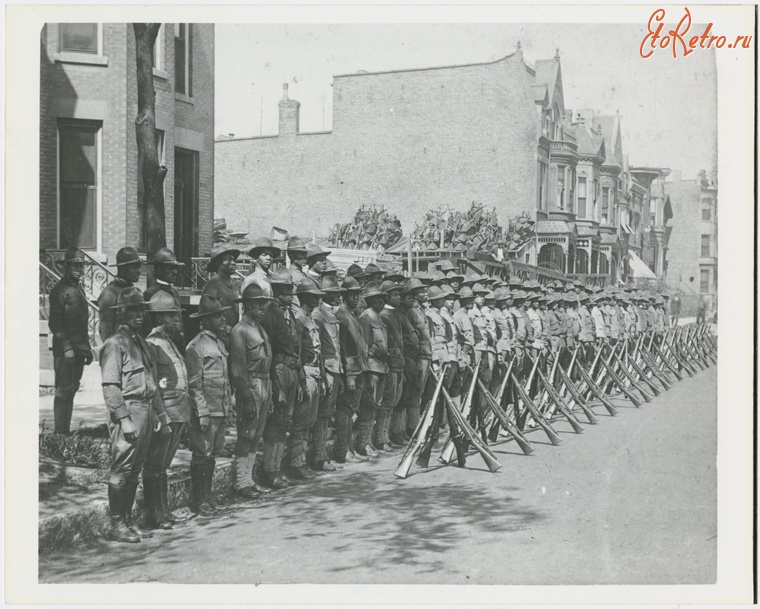 Соединённые Штаты Америки - Солдаты 15-го Нью-Йоркского полка. Нью-Йорк,  1918