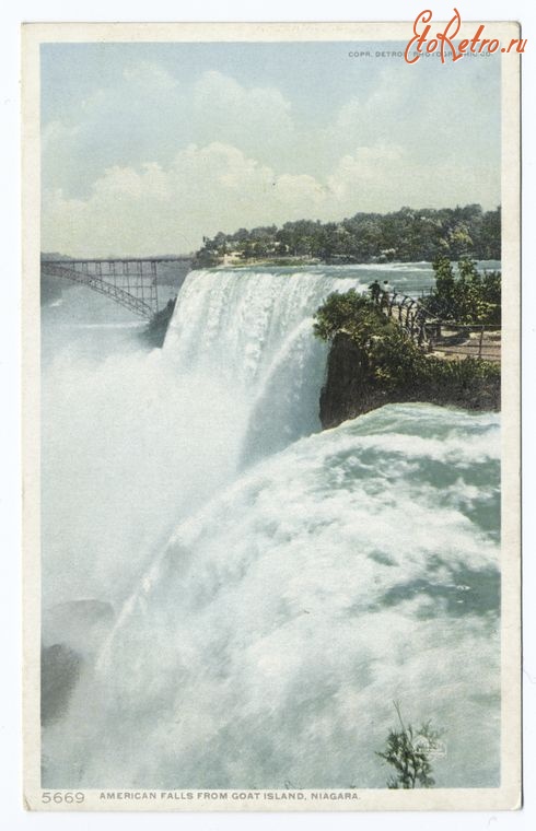 Штат Нью-Йорк - Ниагарский водопад, 1900