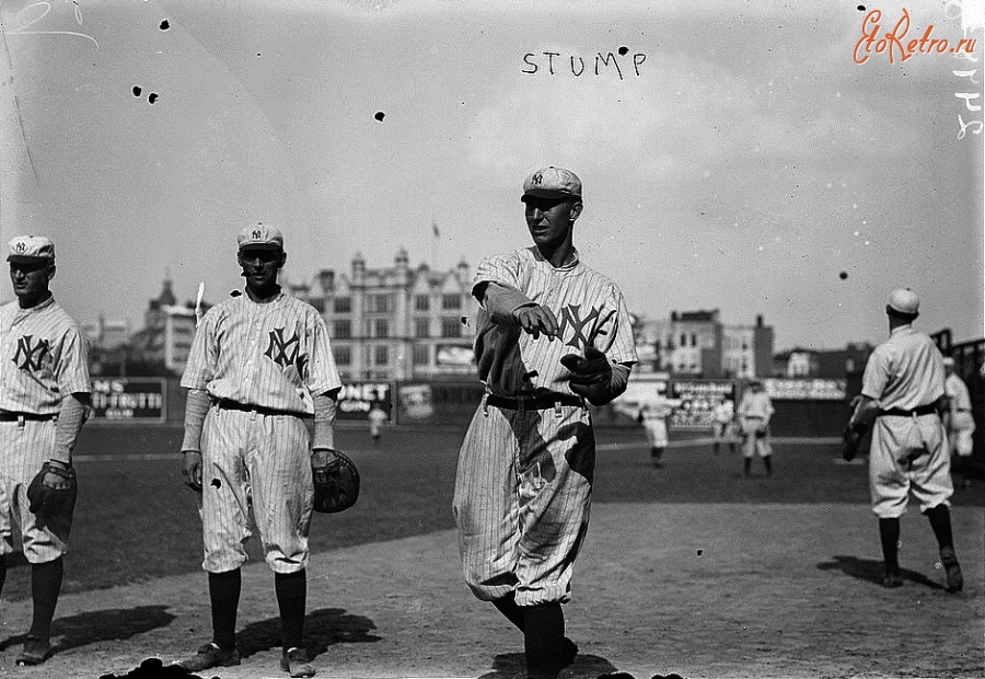 Нью-Йорк - Bill Stumpf, New York Highlanders, AL, at Hilltop Park, NY (baseball) США , Нью-Йорк (штат) , Нью-Йорк , Манхеттен