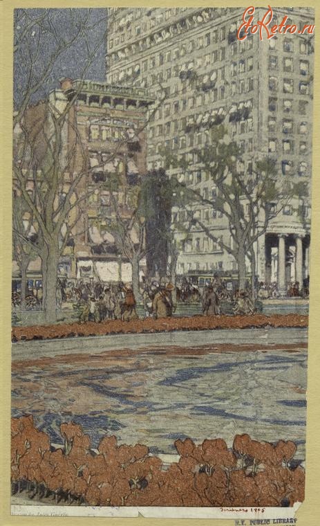 Нью-Йорк - Нью-Йорк. Юнион Сквер. 1905