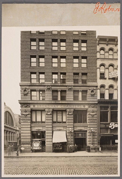 Нью-Йорк - Бродвей и Чамберс-стрит, 1912
