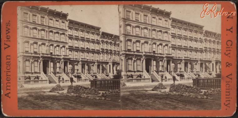 Нью-Йорк - Манхэттен. Пятая Авеню и 38-я улица, 1890