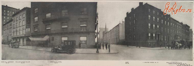 Нью-Йорк - Манхэттен. Пятая авеню и Восточная 10-я улица, 1911