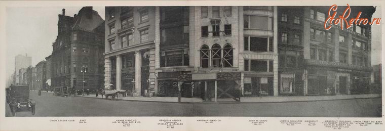 Нью-Йорк - Манхэттен. Пятая авеню и Восточная 38-я ул., 1911