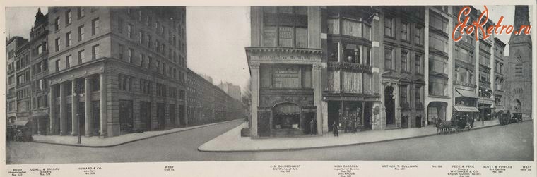 Нью-Йорк - Манхэттен. Пятая авеню и Западная 48-я ул., 1911