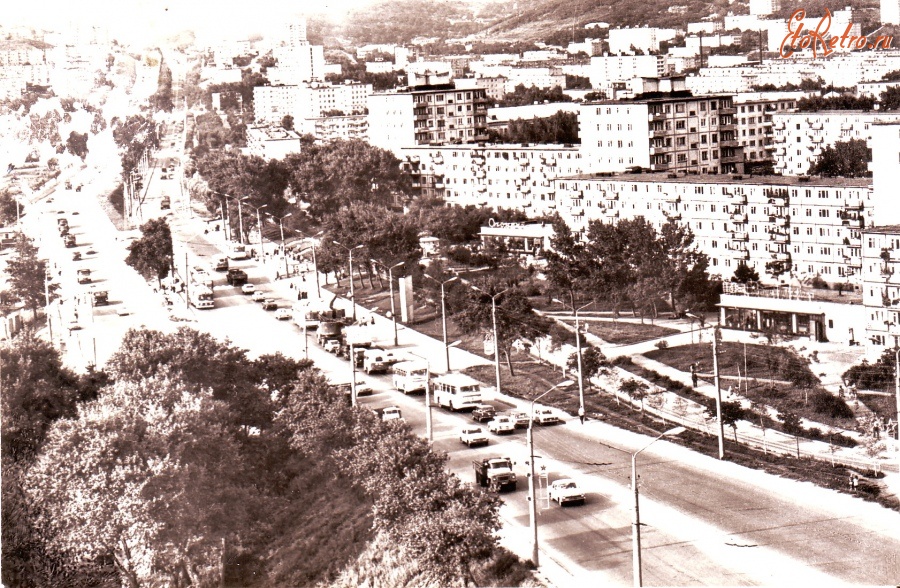 Владивосток - Проспект 100-летия Владивостока в 1975 году