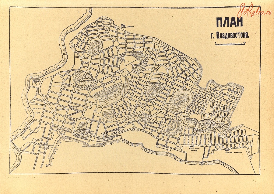 Владивосток - План Владивостока, 1925