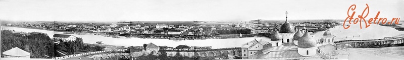 Великий Новгород - Панорама с видом на Торговую сторону