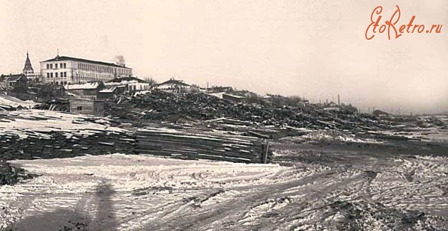 Саратов - Набережная зимой 1949 г.