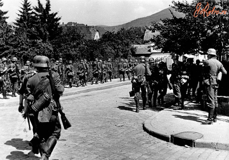 Франция - Вступление немецких войск в Эльзас