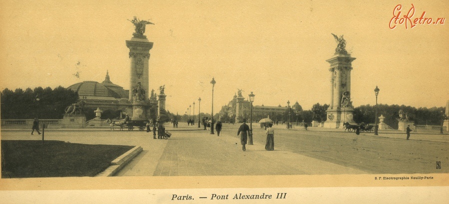 Париж - Paris. Pont Alexandre III Франция