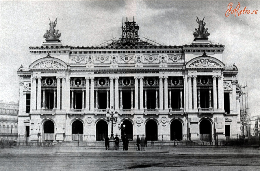 Париж - Palais Garnier 15 August 1867 facade Франция,  Иль-де-Франс,  Париж