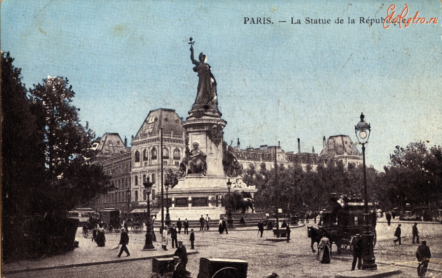 Париж - Площадь Республики (фр. Place de la R?publique) Франция,  Иль-де-Франс,  Париж