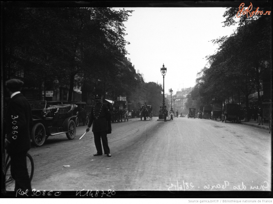 Париж - Забастовка работников общественного транспорта , 1913