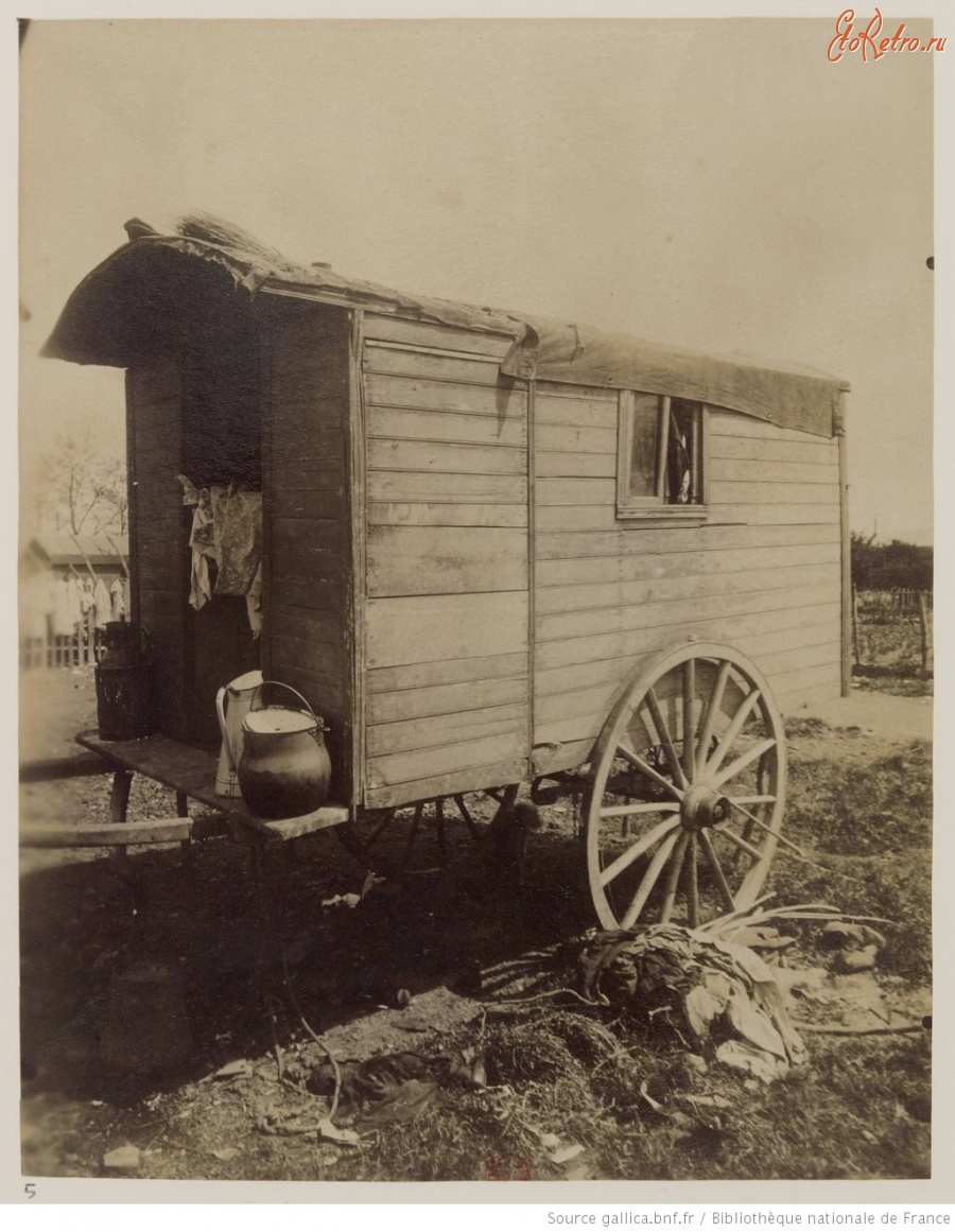 Париж - Жилой фургон в пригороде, 1910