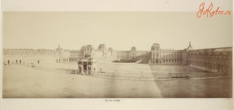 Париж - Панорамный вид Лувра, 1855-1858