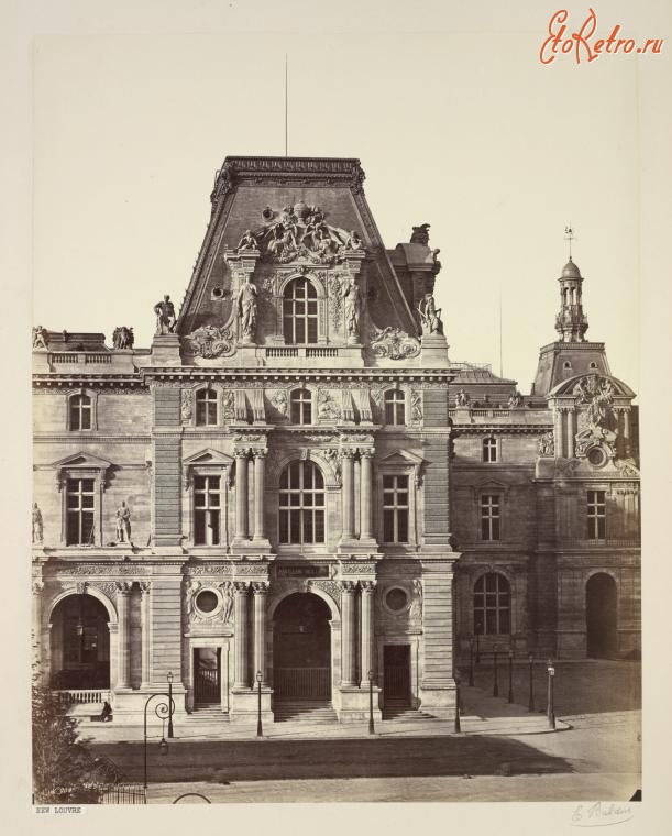 Париж - Новый Лувр. Фрагмент, 1855-1858