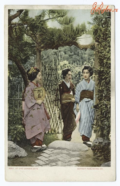 Япония - Ворота в японском саду, 1903