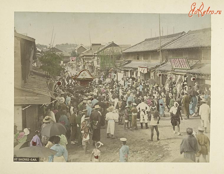 Япония - Праздничное шествие , Микоши, 1890-1899