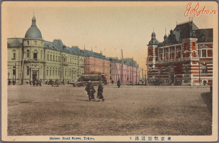 Токио - Площадь и улица Гайсен, 1922