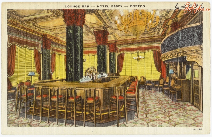 Старые магазины, рестораны и другие учреждения - Бостон. Отель Эссекс, 1930-1945